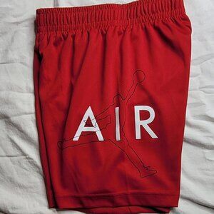 Nike Air Jordan Jumpman Shorts – Red, Lightweight Athletic Wear (Small)